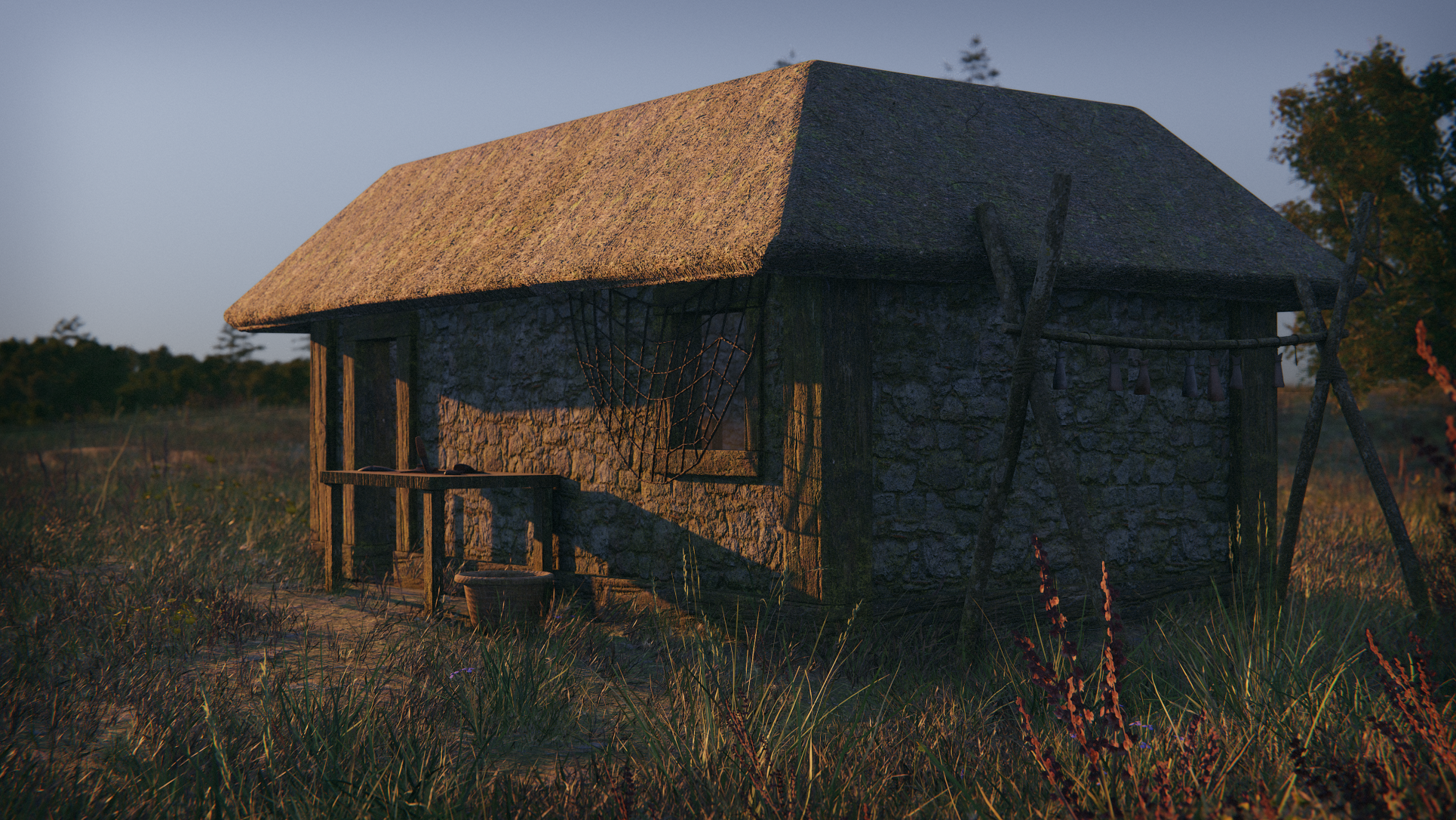 Medieval Fisher Hut preview image 2